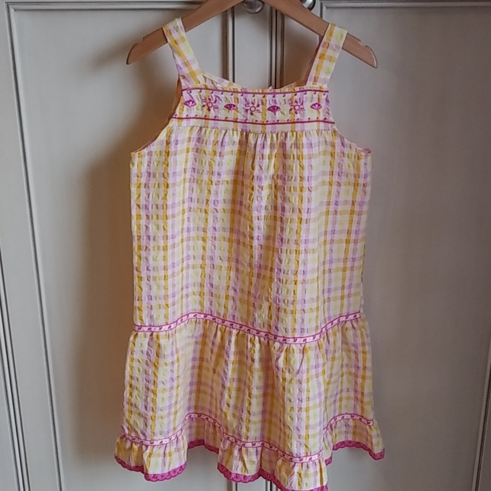 NWT - Vit Fashion Yellow/Pink Summer Dress Size 8